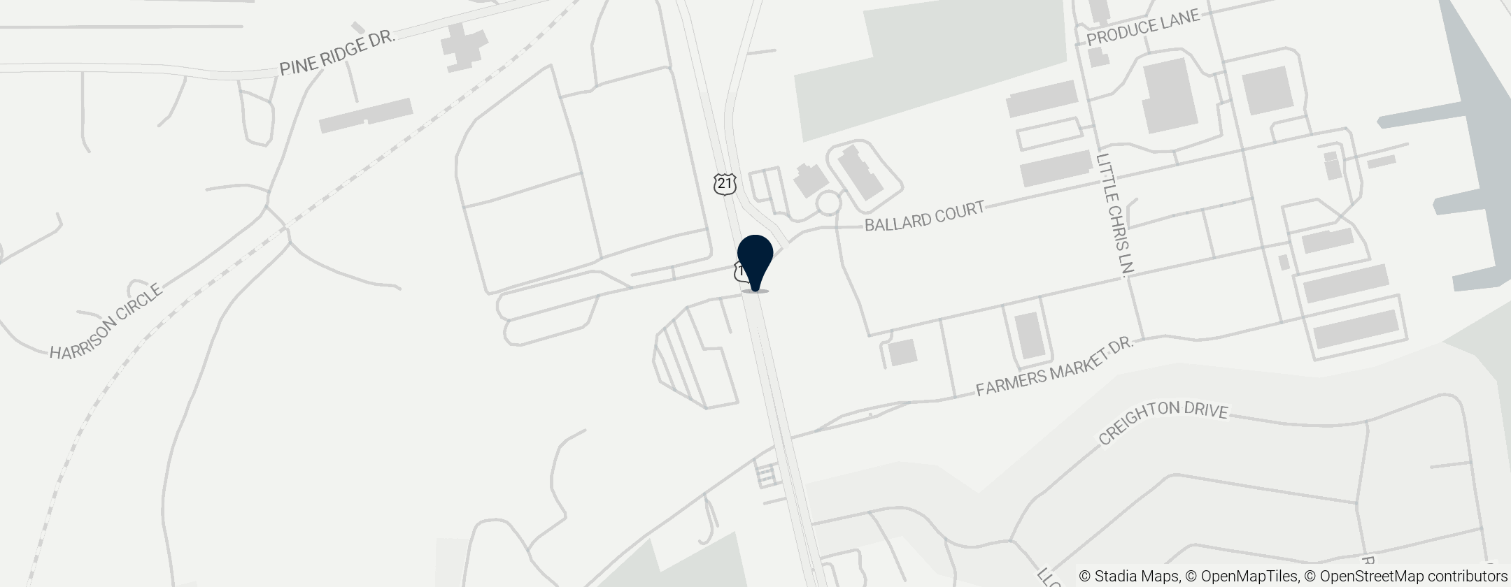 Map of South Carolina State Farmers Market