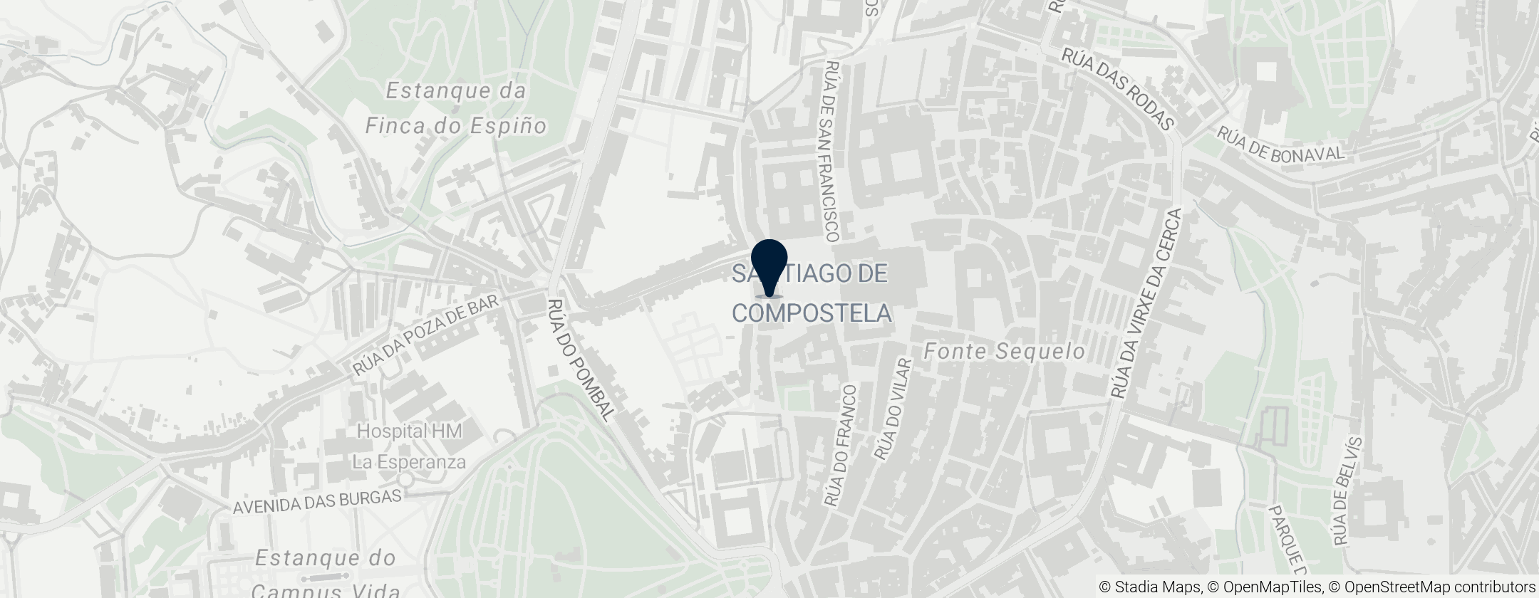 Map of Paço de Raxoi