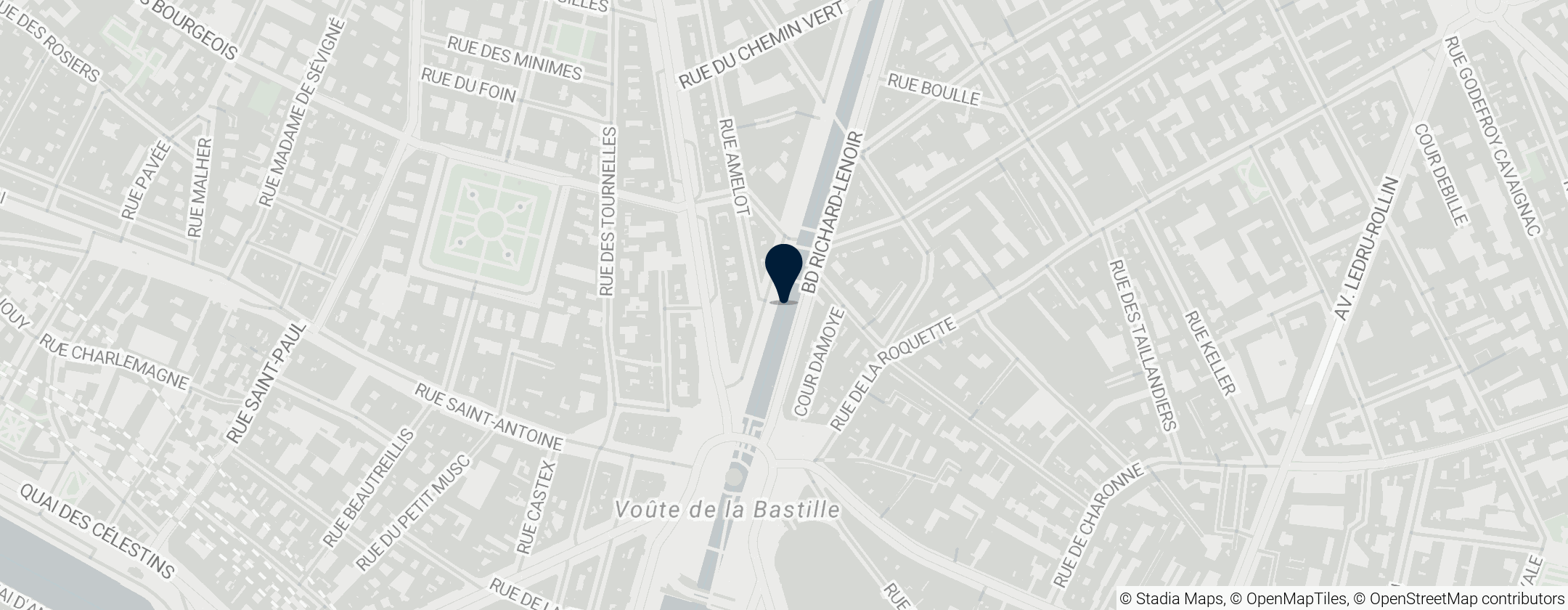 Map of Bastille Market