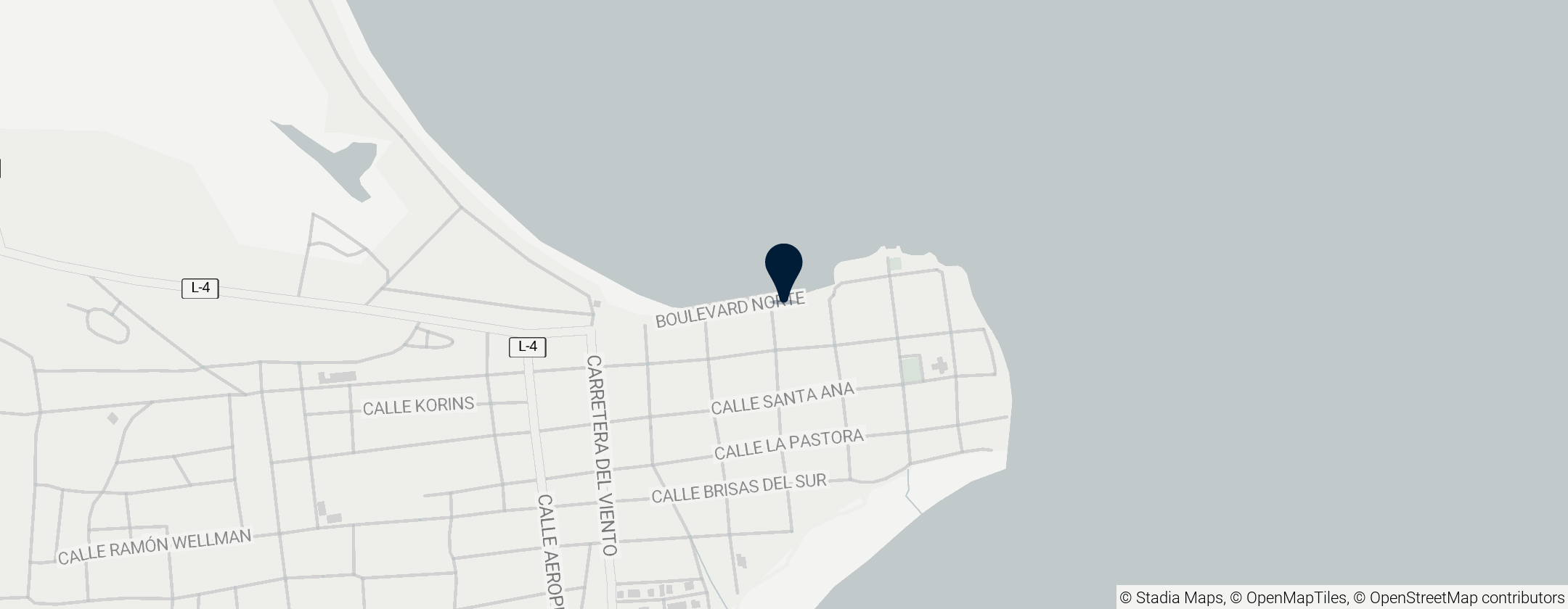 Map of Adicora Beach