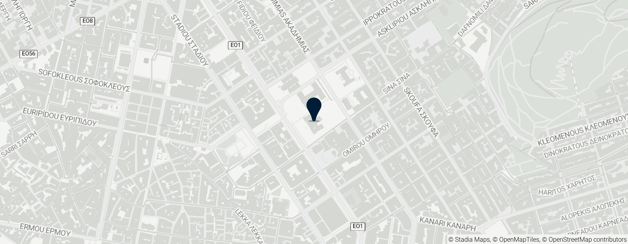 Map of Accademia di Atene