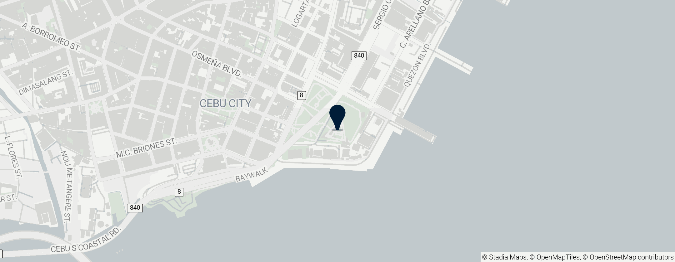 Map of Fort San Pedro