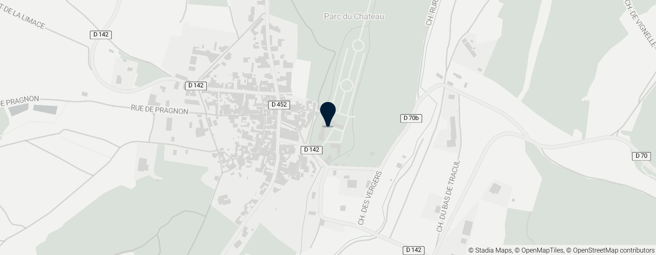 Map of Château de Ricey-Bas