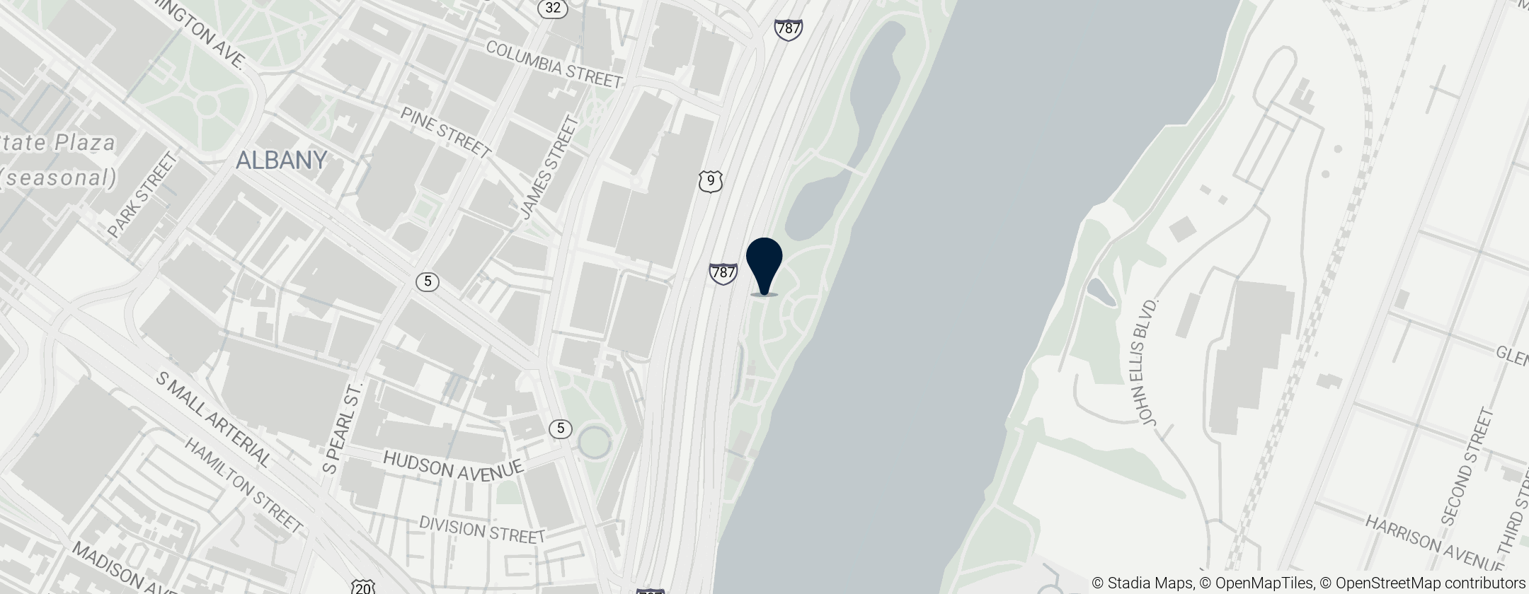 Map of Mohawk-Hudson Bike Trail