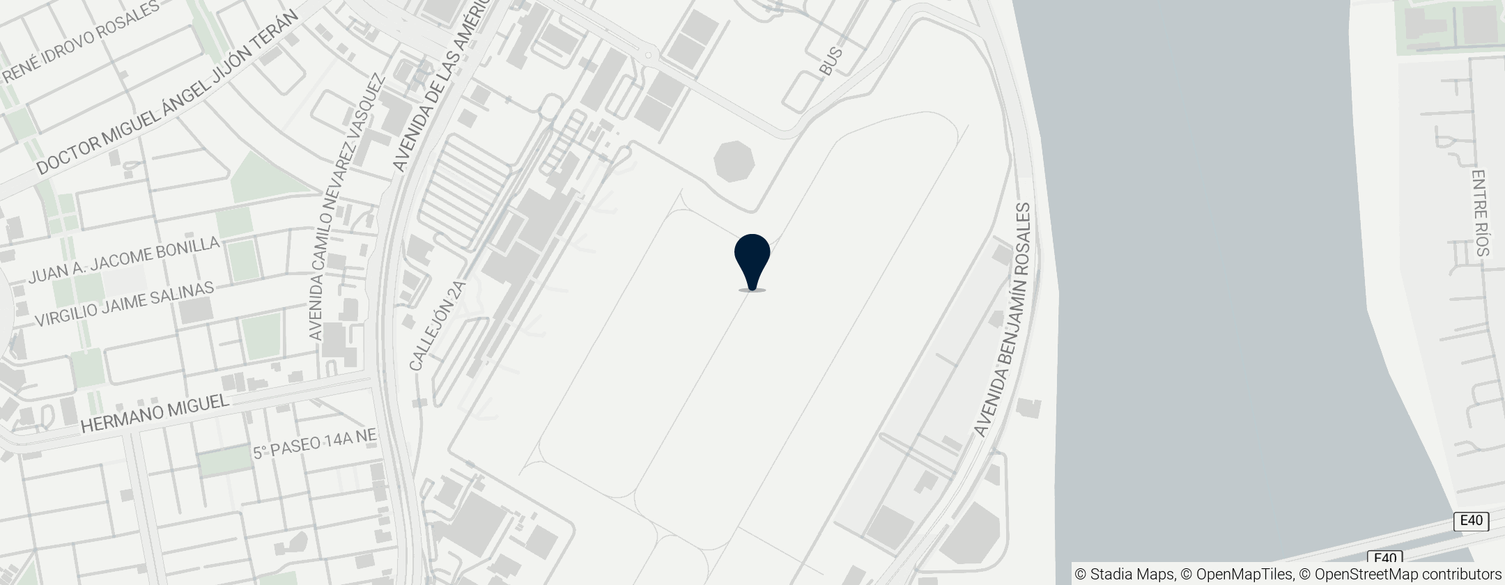 Map of José Joaquín de Olmedo International Airport