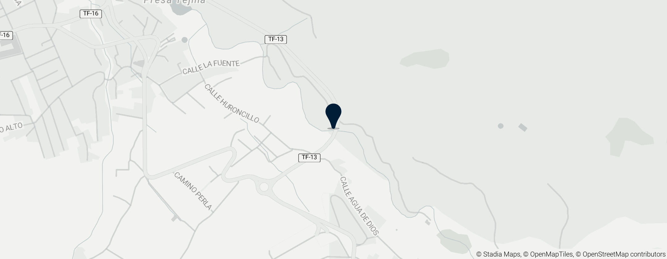 Map of Carretera de La Laguna a Punta del Hidalgo