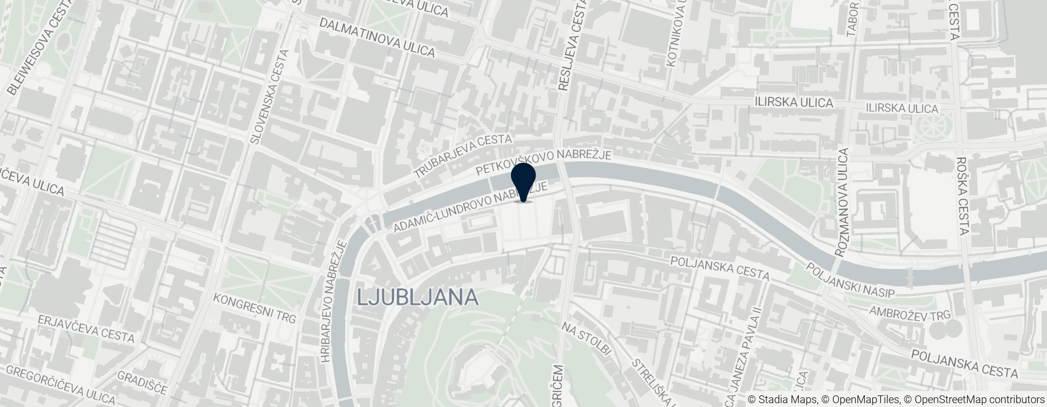 Map of Mercato Centrale di Lubiana