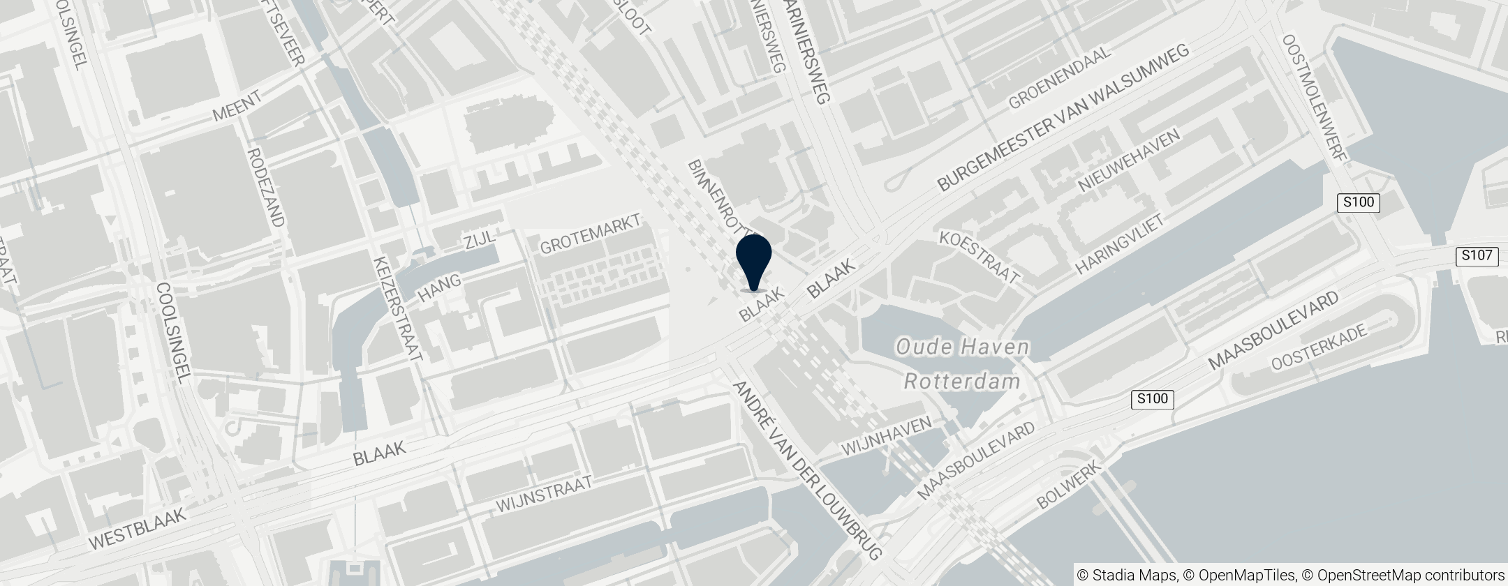 Map of Rotterdam Blaak