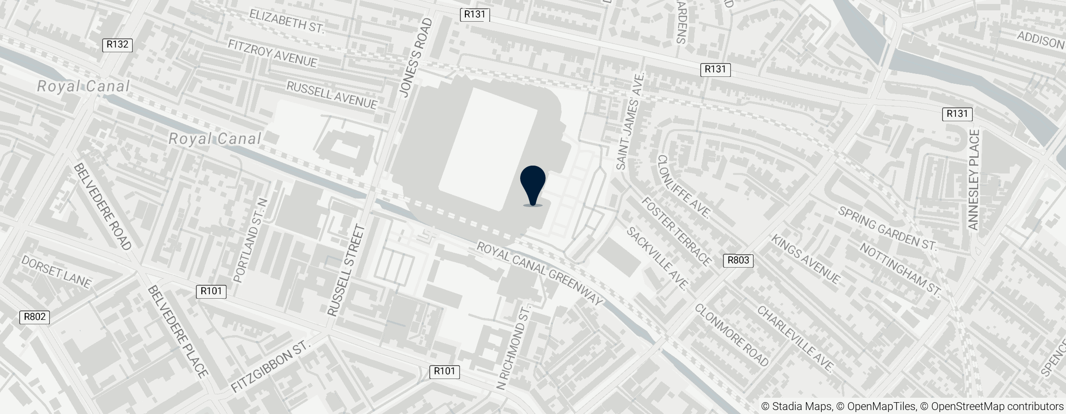 Map of Gaelic Athletic Association Museum