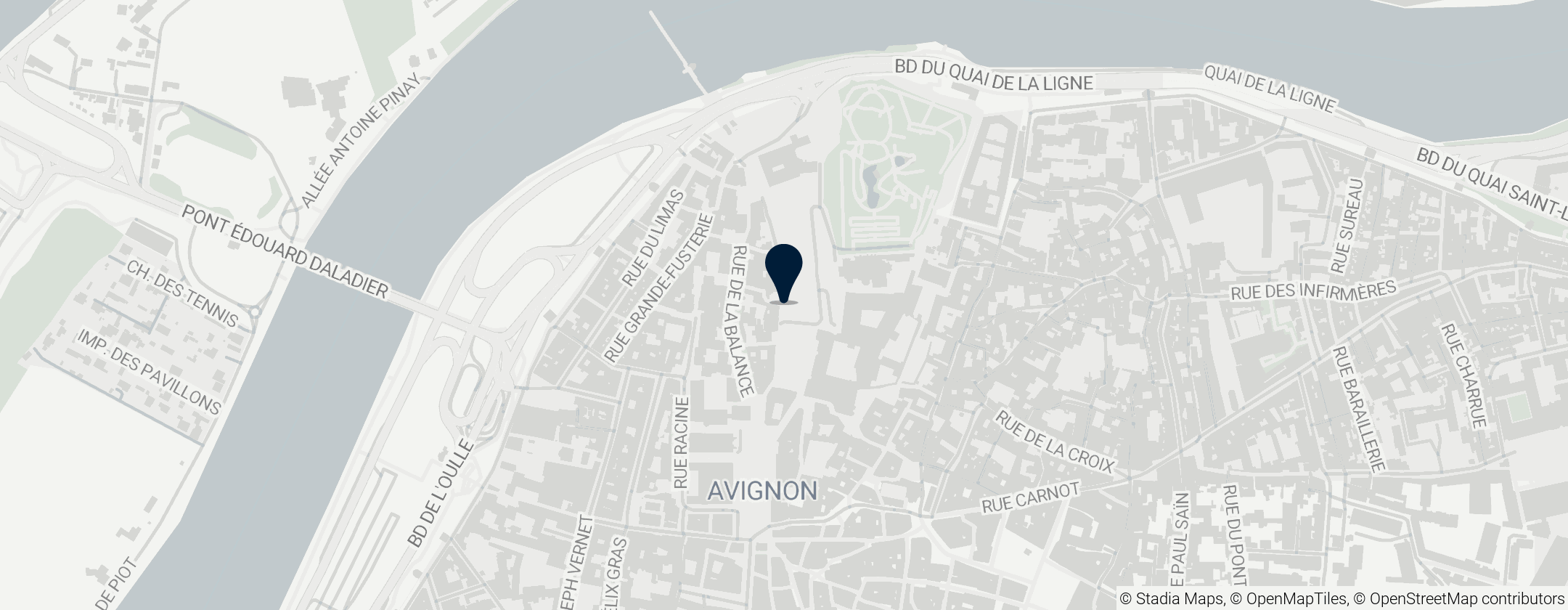 Map of Little Train Avignon