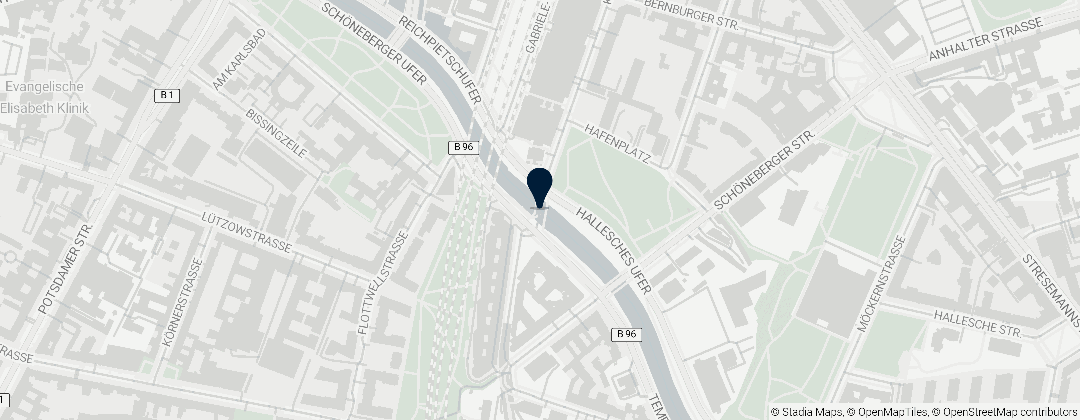 Map of Köthener Brücke