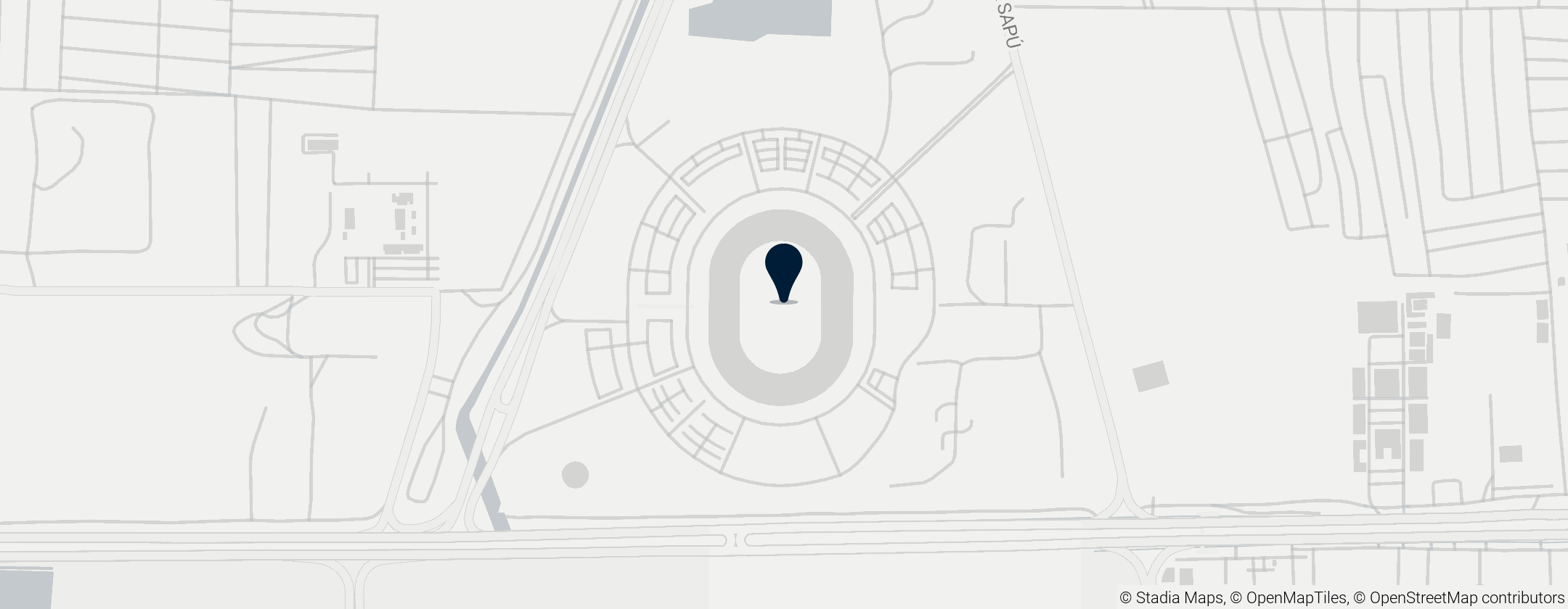 Map of Estádio 11 de Novembro