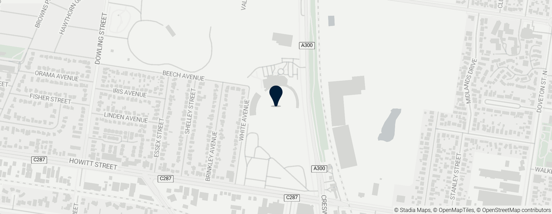 Map of Eureka Stadium