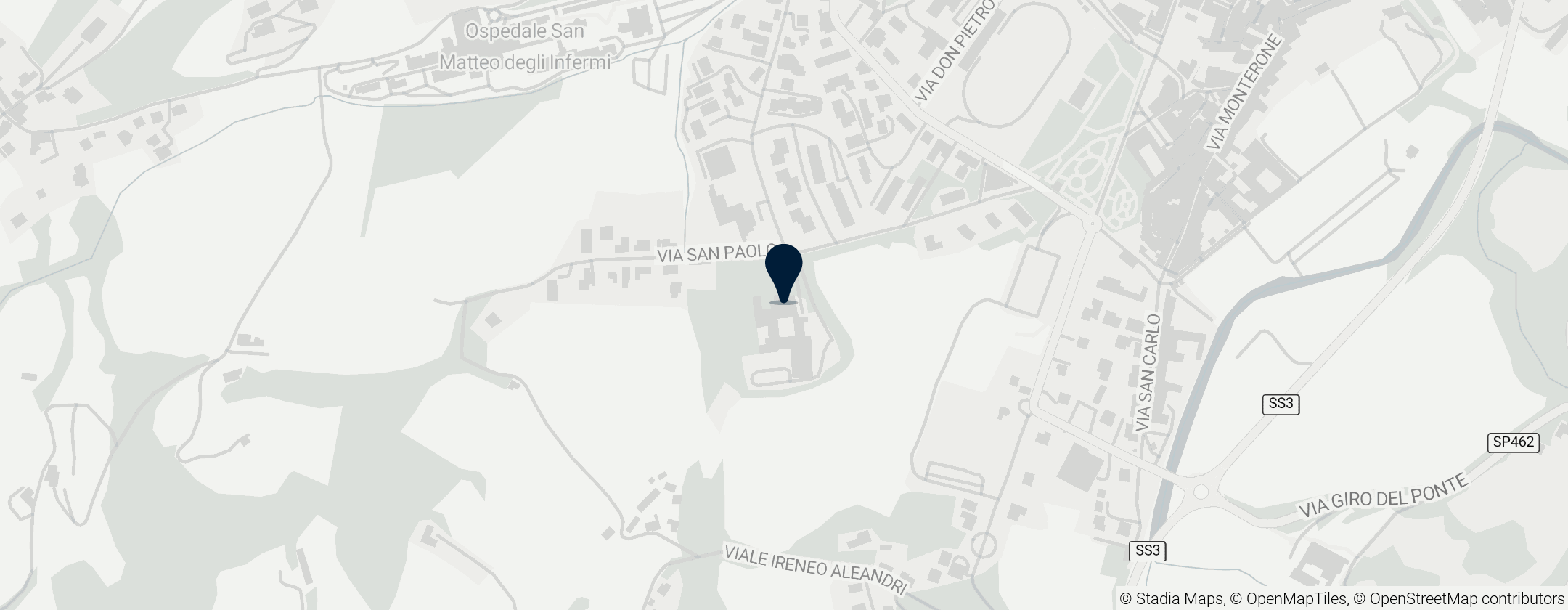 Map of San Paolo inter vineas, Spoleto