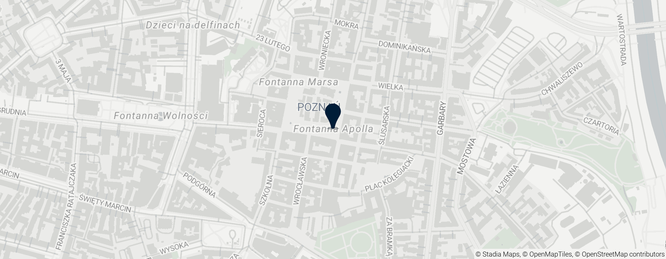 Map of Fontanna Apolla w Poznaniu
