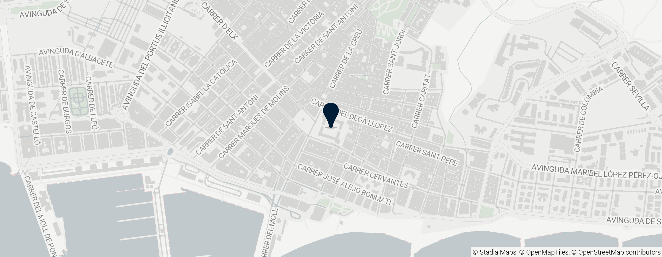 Map of Castelo de Santa Pola