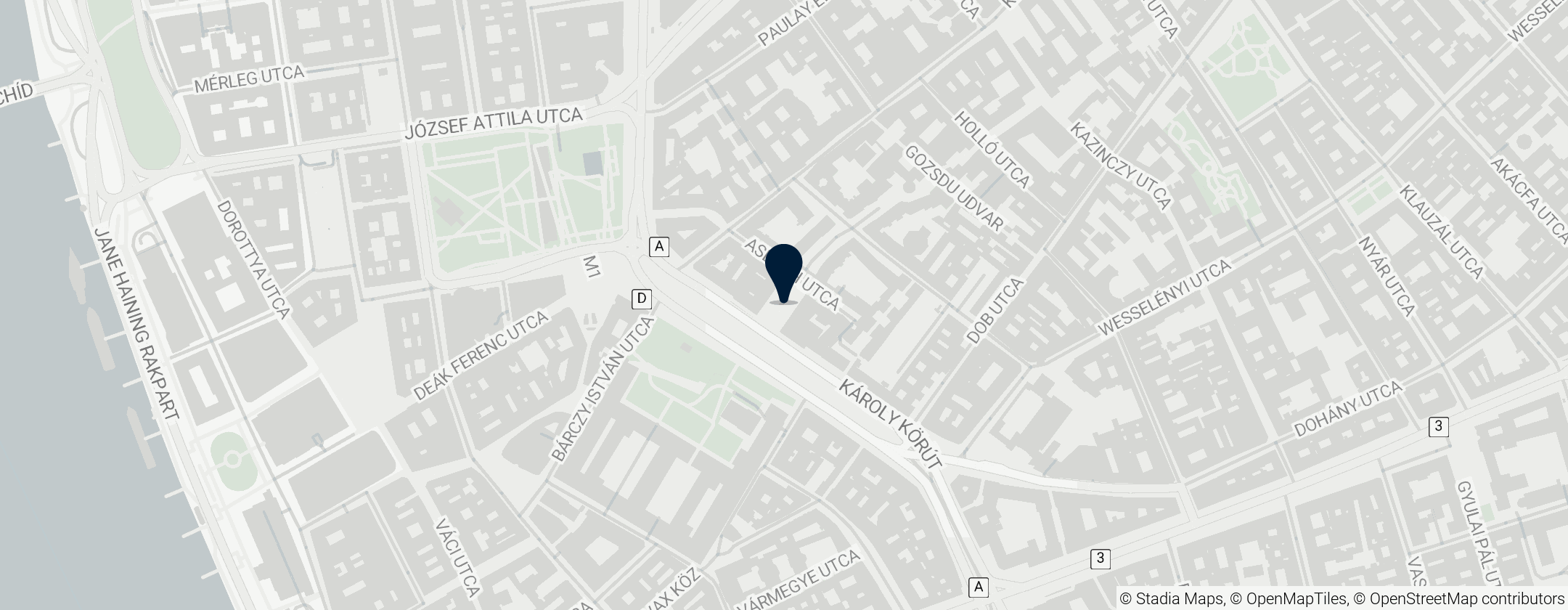 Map of Madách Imre tér