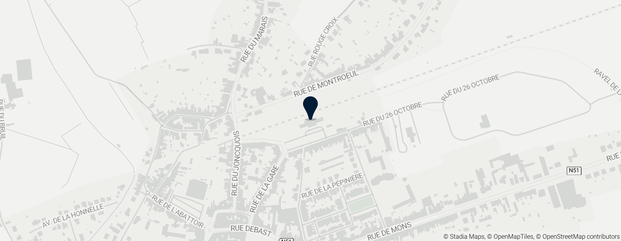 Map of Gare de Quiévrain