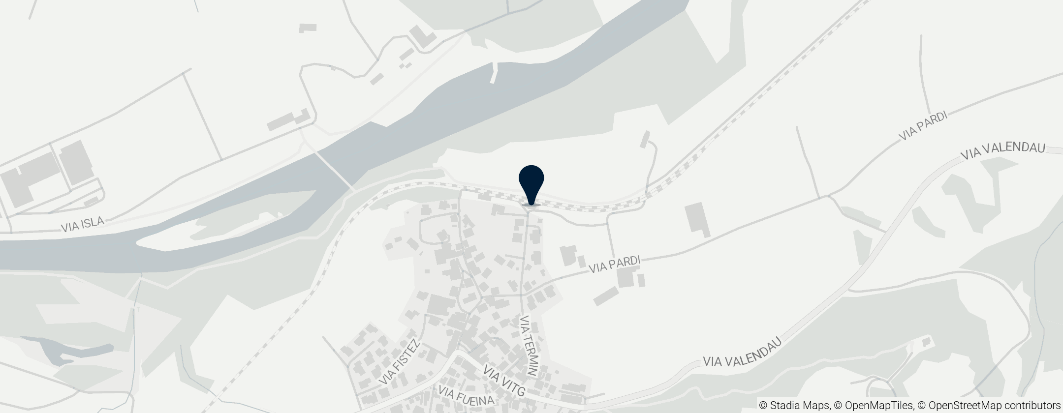 Map of Castrisch railway station