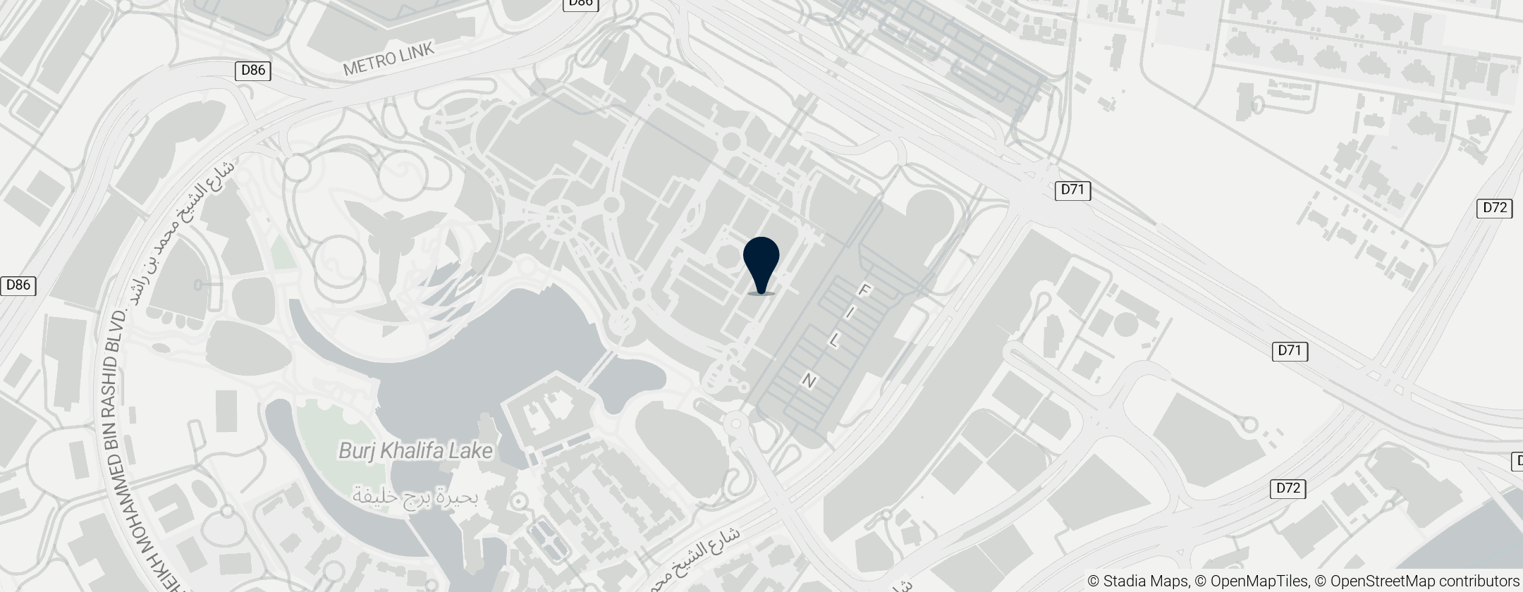 Map of Dubai Ice Rink