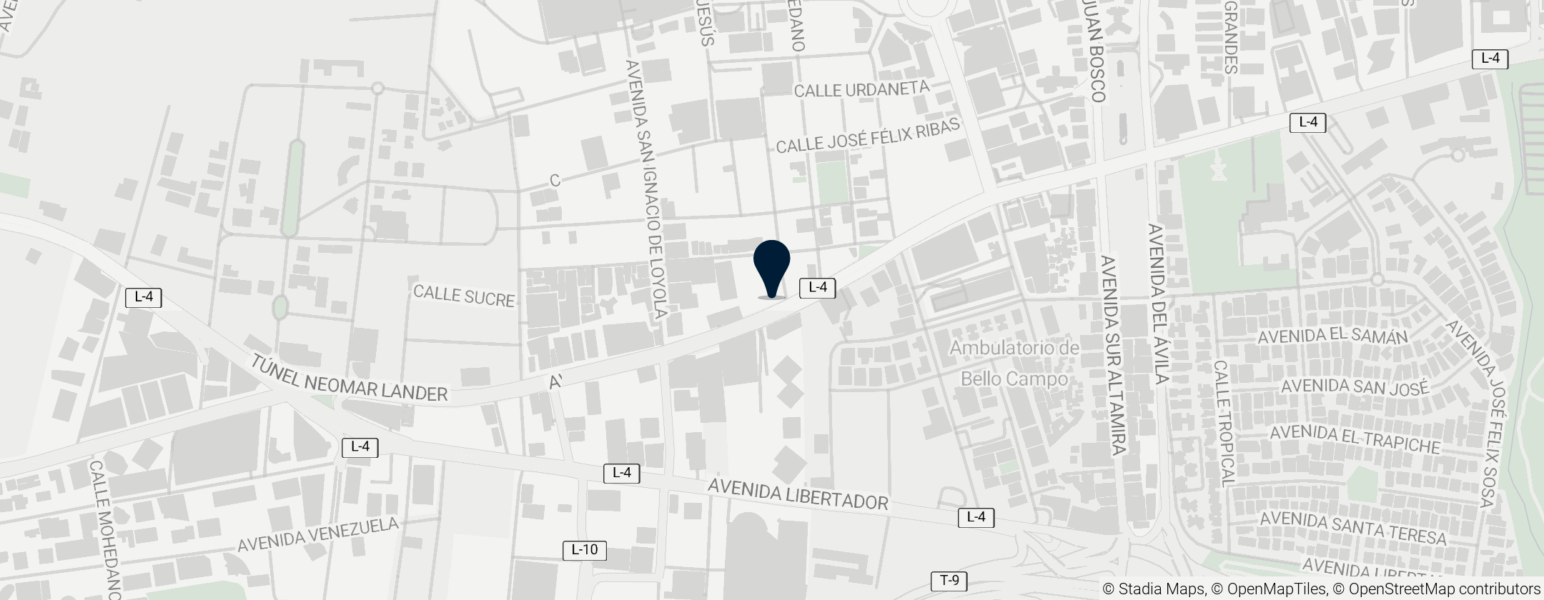 Map of Notaría Pública Octava del Municipio Chacao