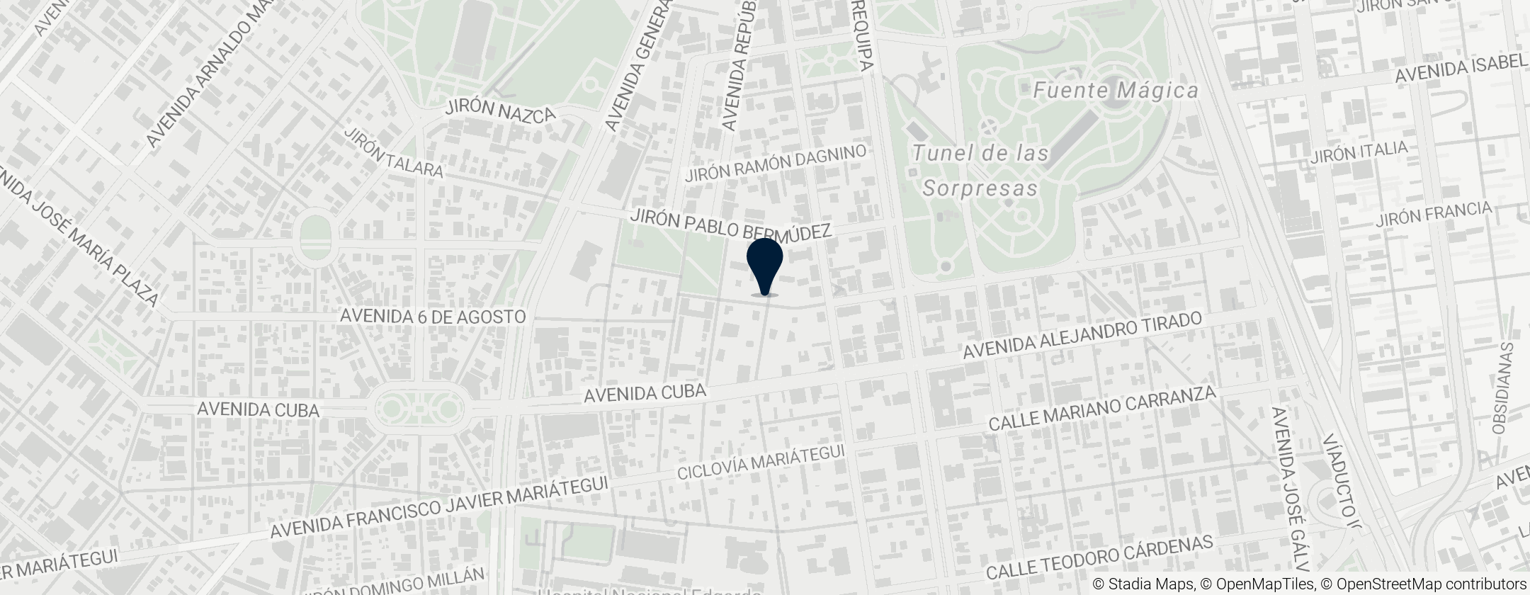 Map of Pre-Colombian Museum of Anthropology