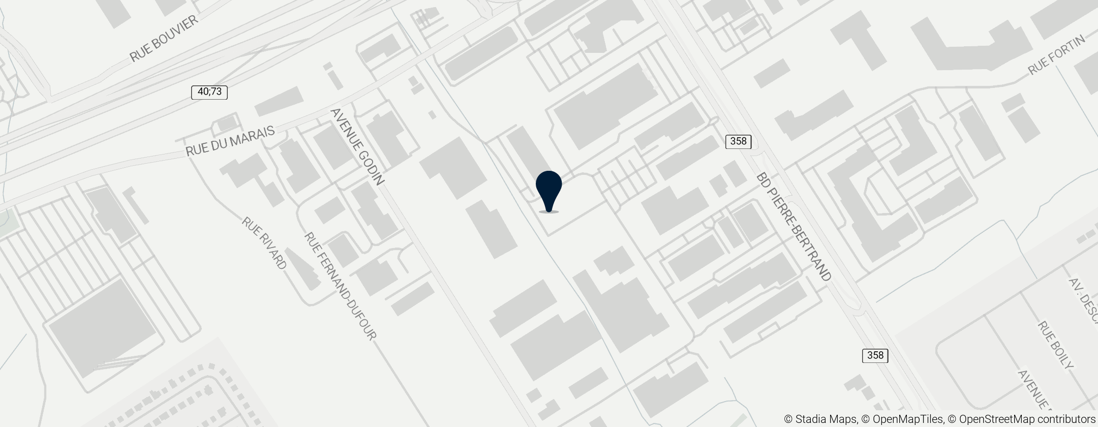 Map of Québec Kebs Stadium