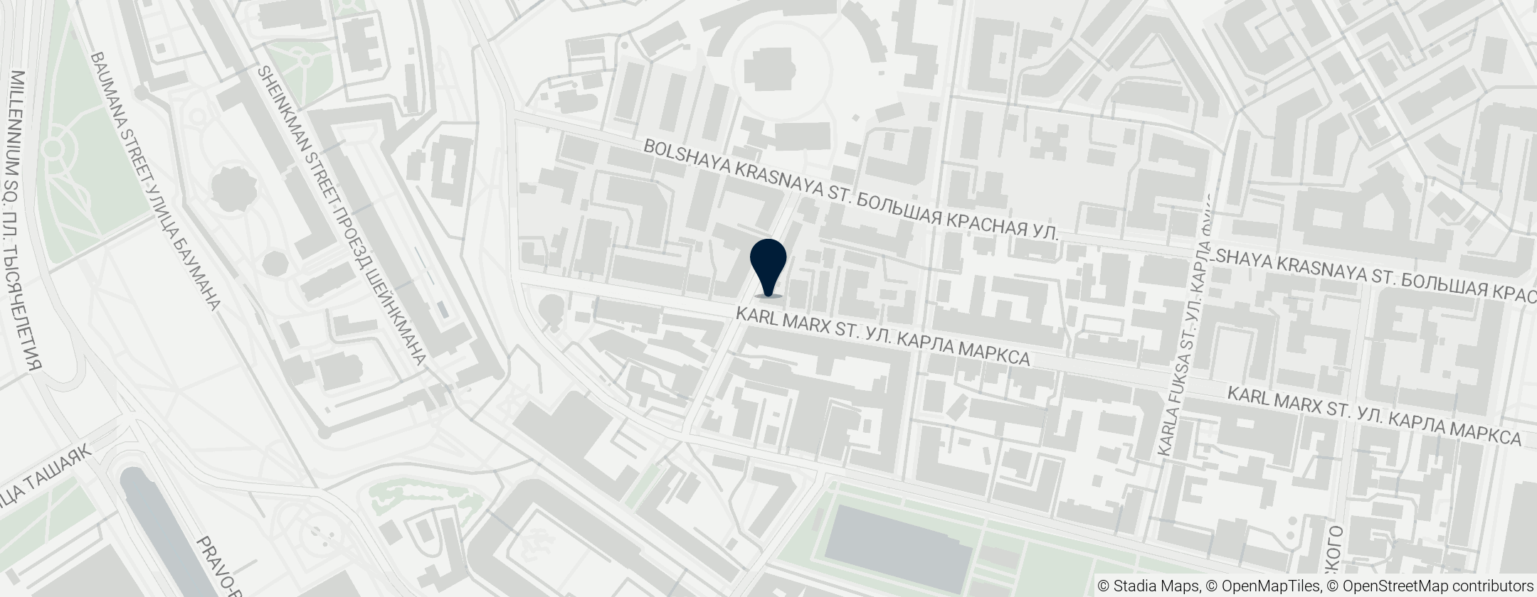 Map of Главный дом городской усадьбы Урванцовых