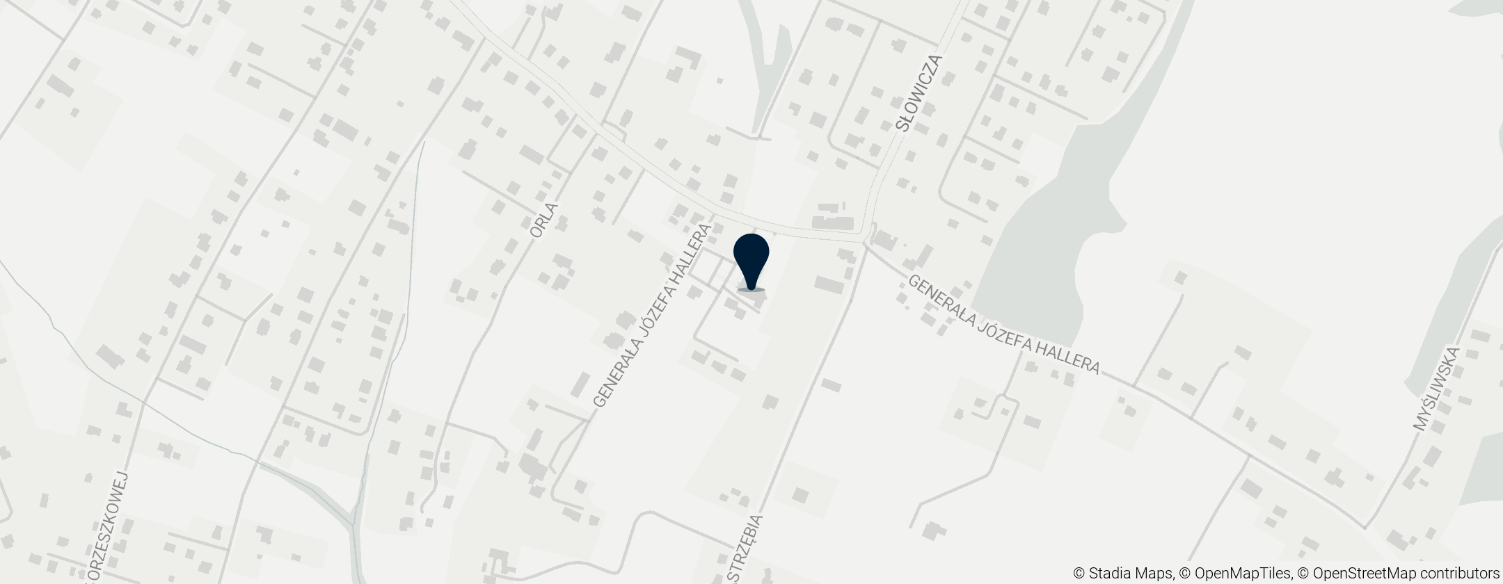 Map of Kościół pw. Narodzenia Świętego Jana Chrzciciela w Cieszynie-Mnisztwie