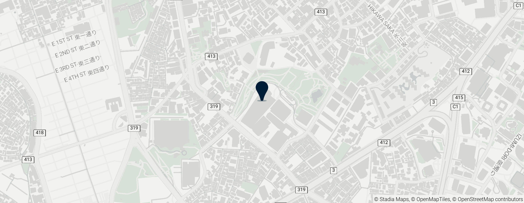 Map of 산토리 미술관