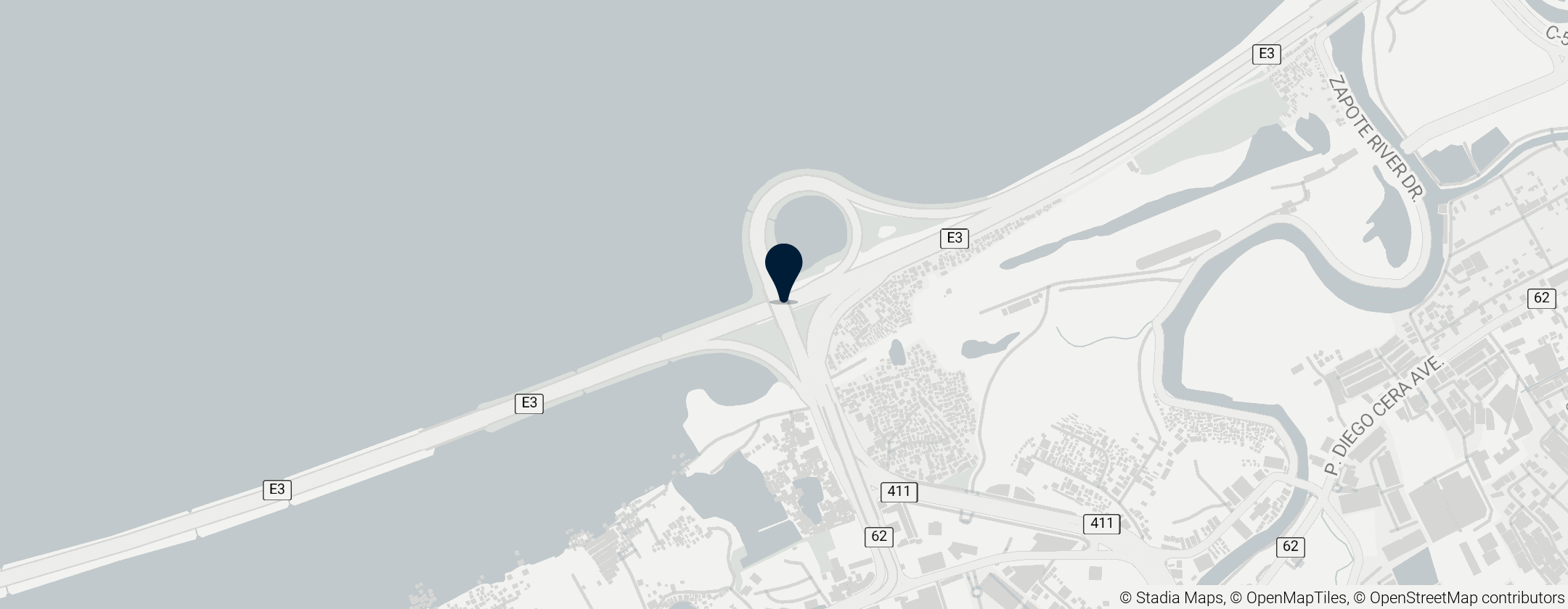 Map of Manila–Cavite Expressway