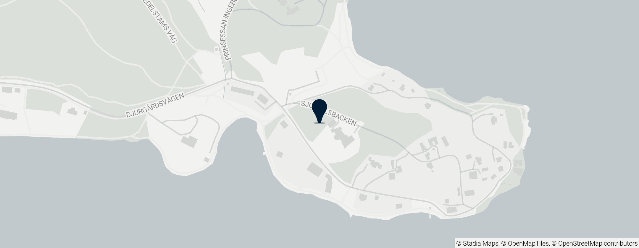 Map of Thielska galleriet