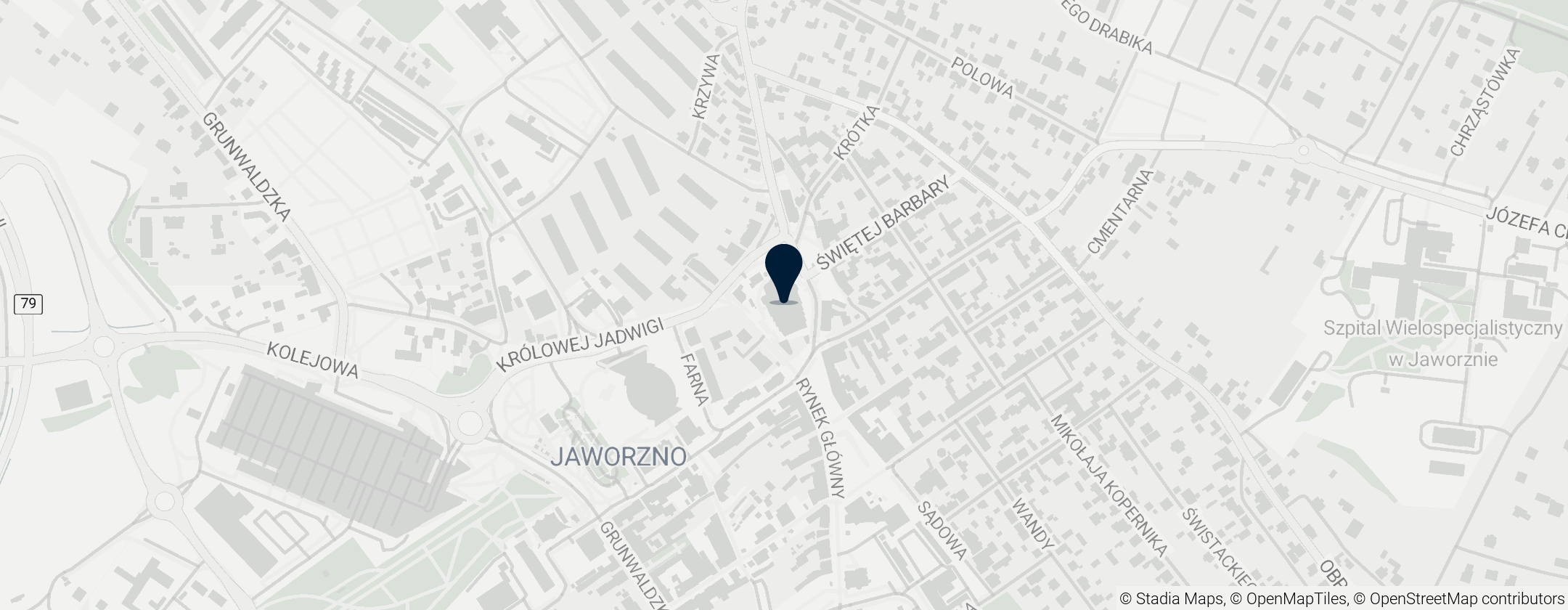 Map of Kolegiata św. Wojciecha i św. Katarzyny w Jaworznie