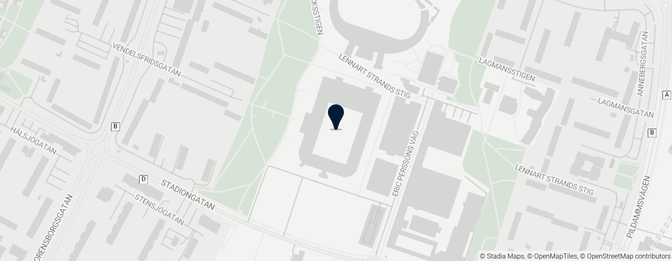 Map of Stadion, Malmö