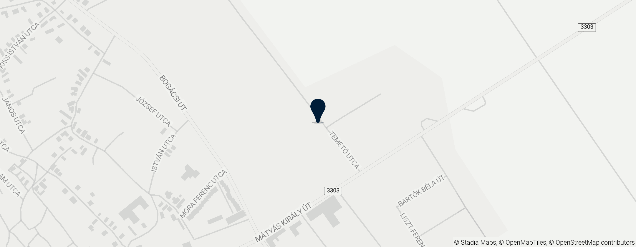 Map of Town of Mezőkövesd