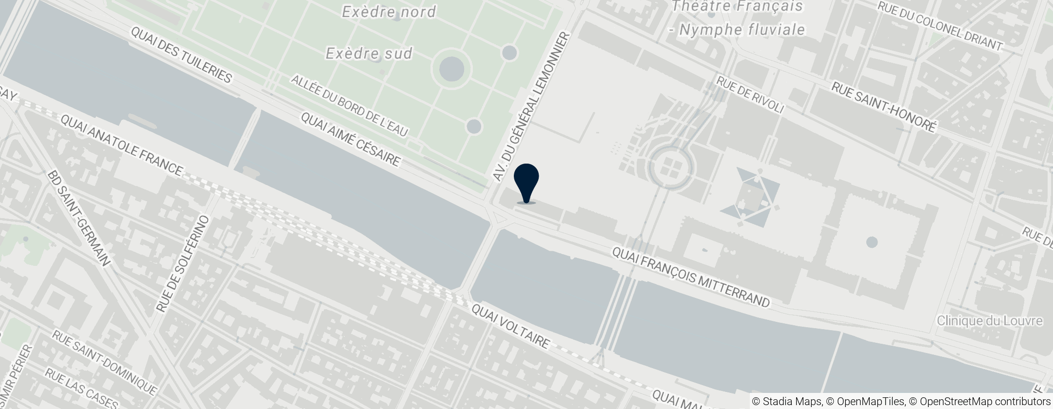 Map of École du Louvre