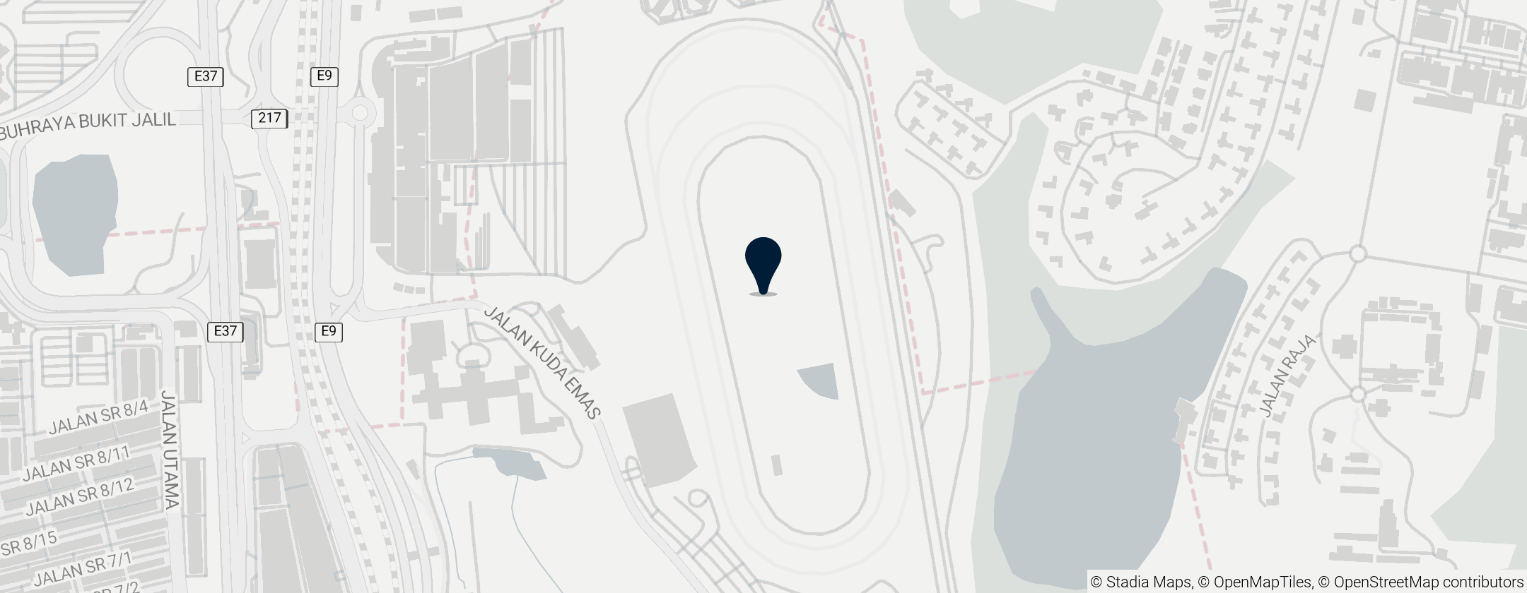Map of Selangor Turf Club