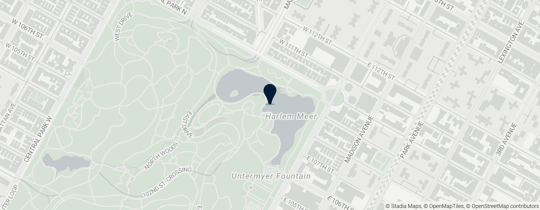 Map of Harlem Meer