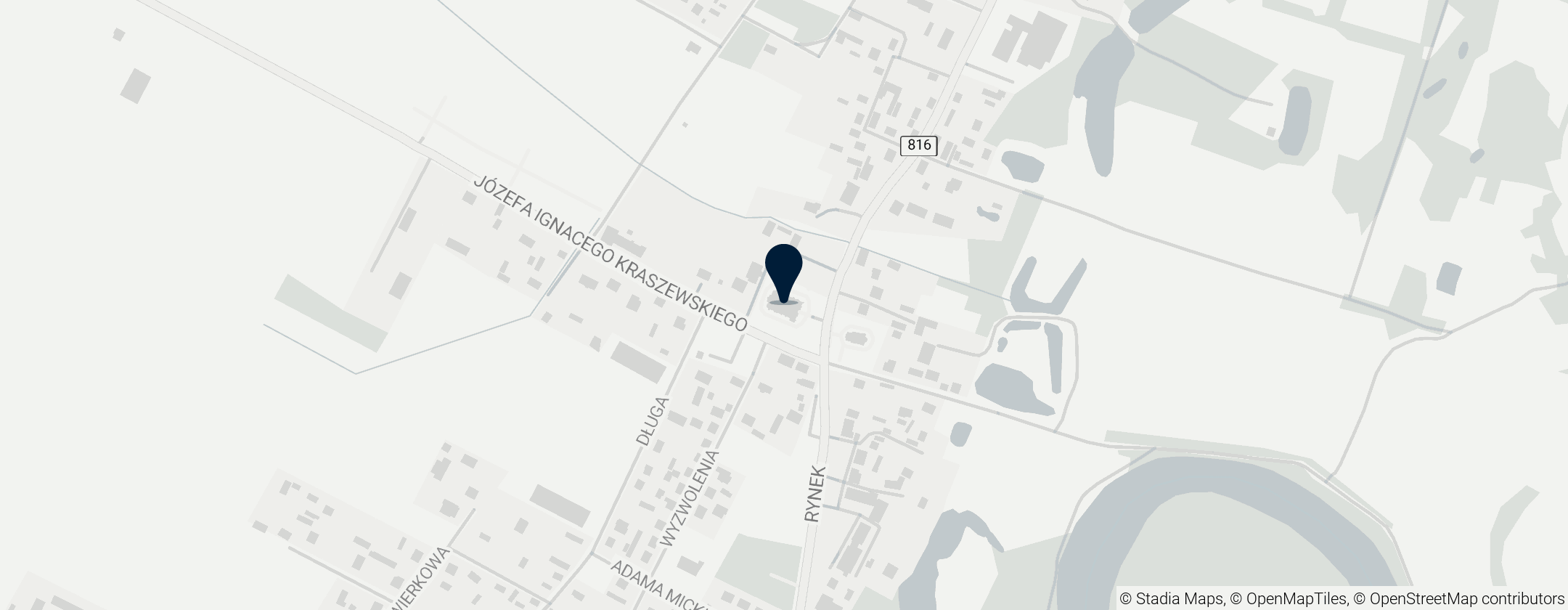 Map of Kościół Matki Bożej Różańcowej w Sławatyczach