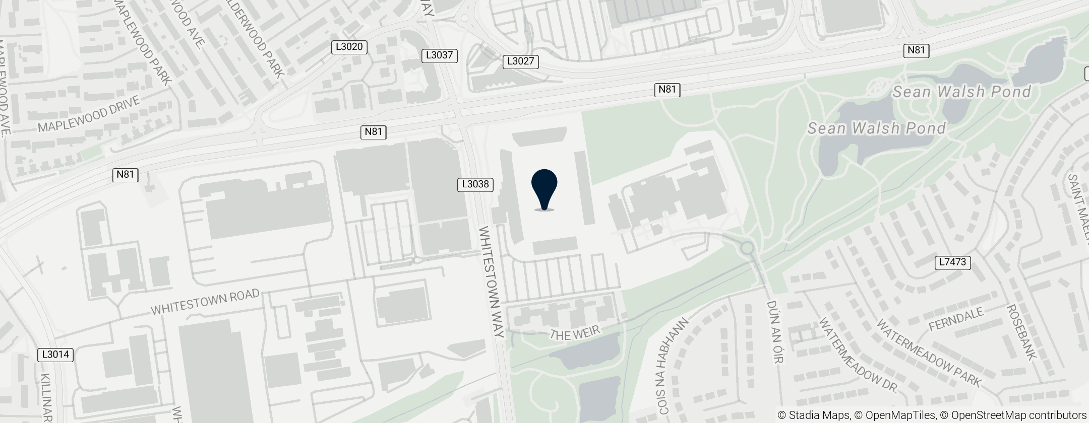 Map of Tallaght Stadium