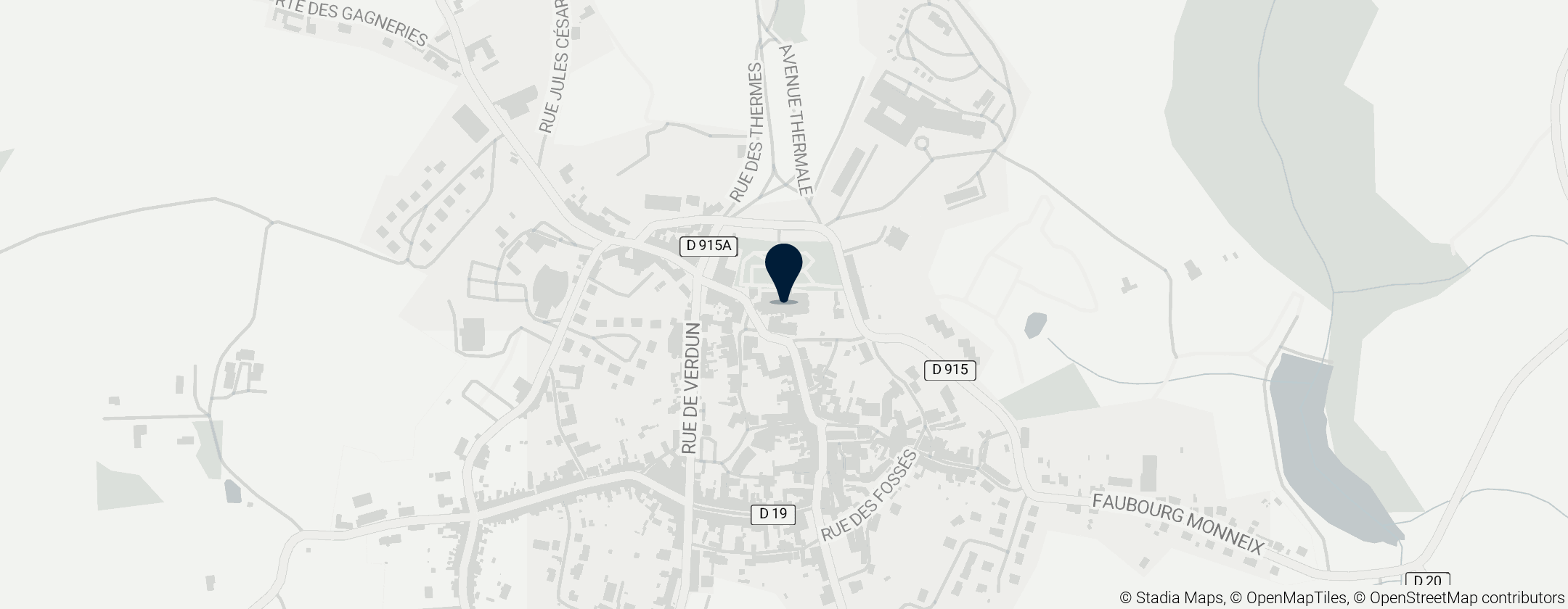 Map of Collégiale Saint-Pierre-Saint-Paul d'Évaux-les-Bains