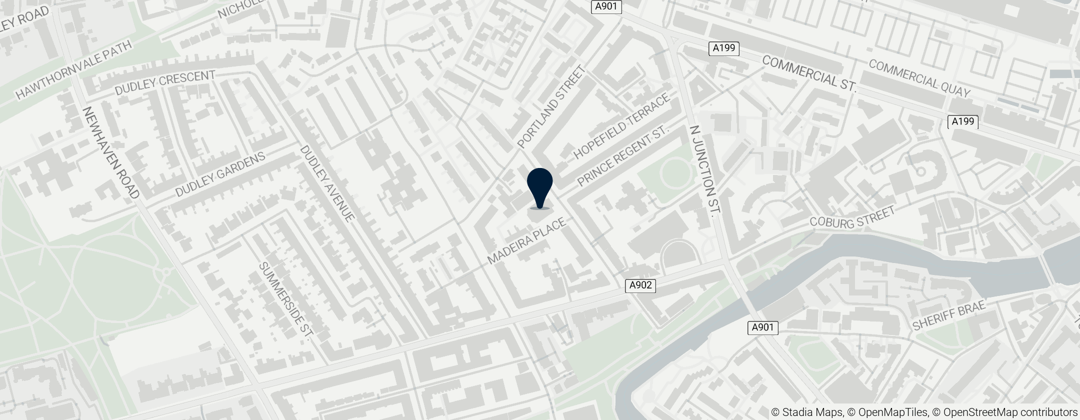 Map of North Leith Parish Church