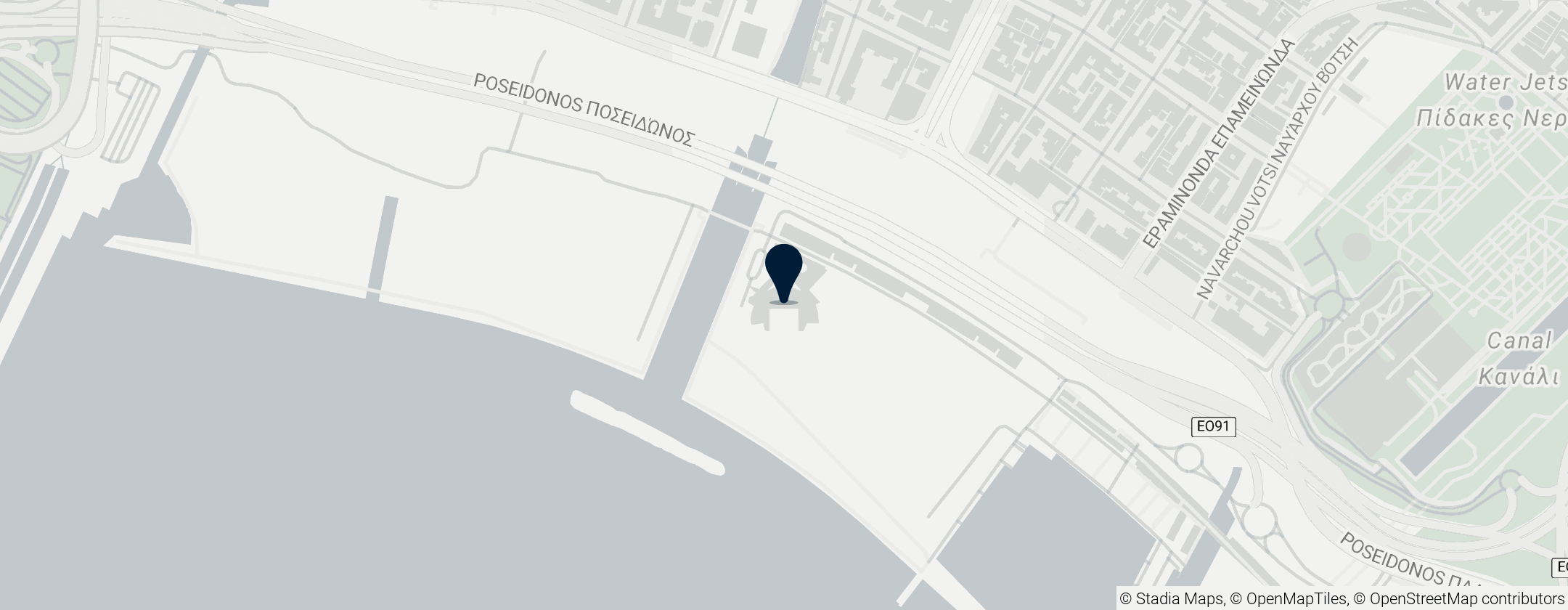Map of Faliro Olympic Beach Volleyball Centre