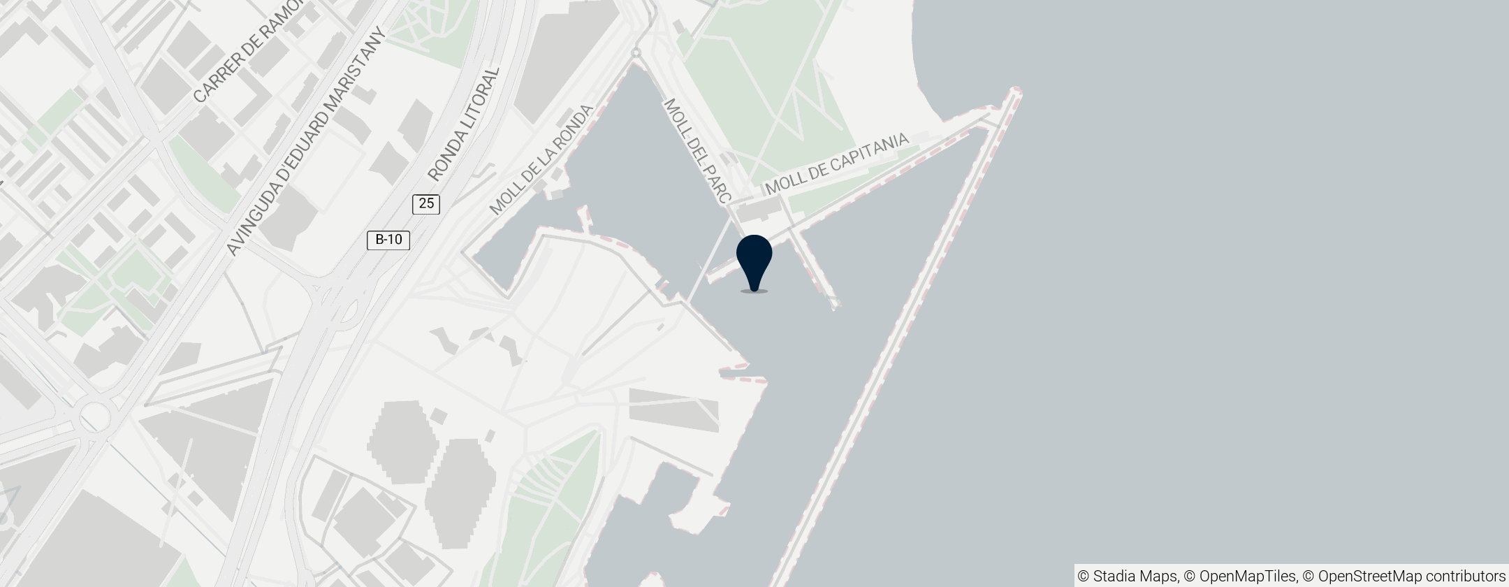 Map of Port Fòrum Sant Adrià