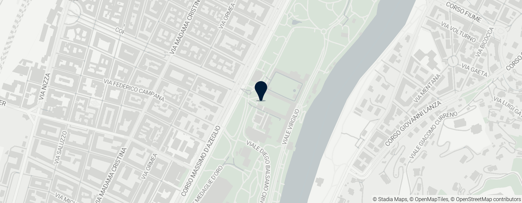 Map of Castello del Valentino