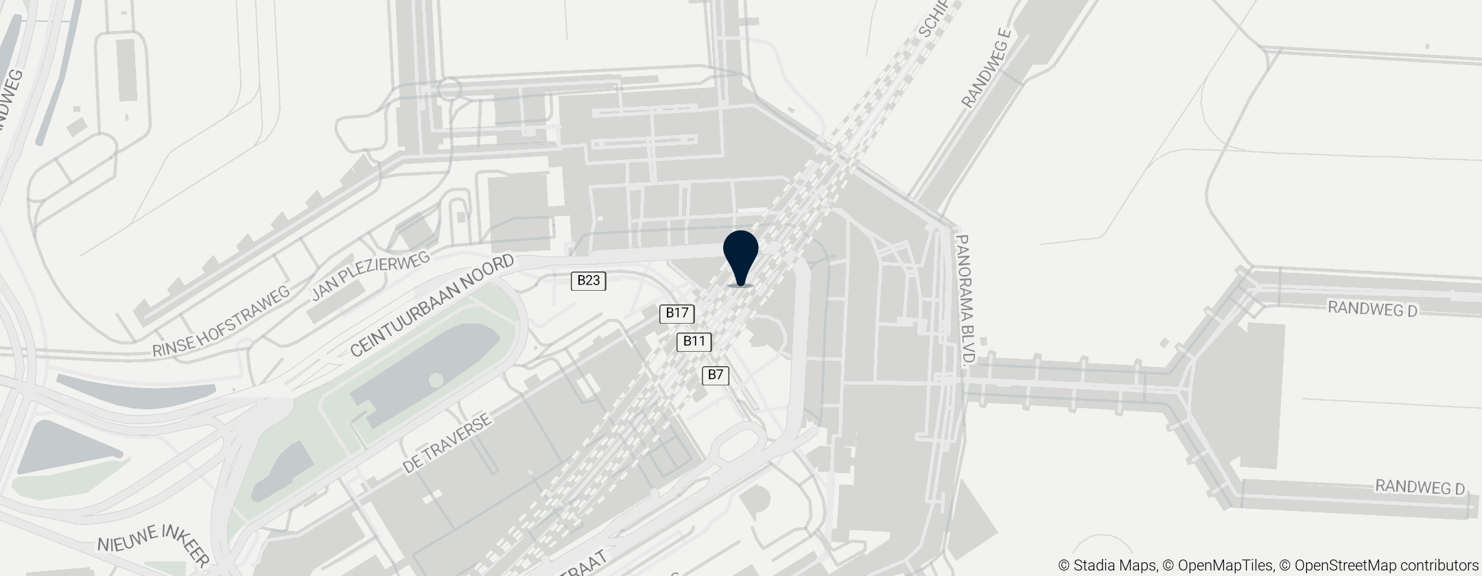 Map of Schiphol vasútállomás