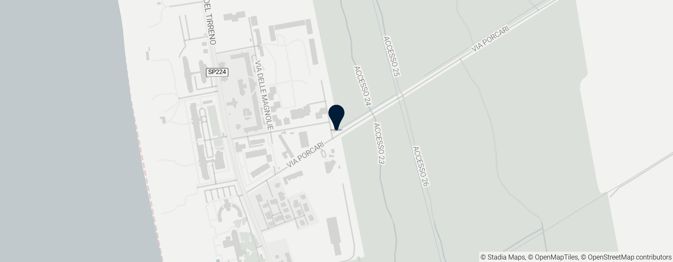 Map of Ferrovia Pisa-Tirrenia-Livorno