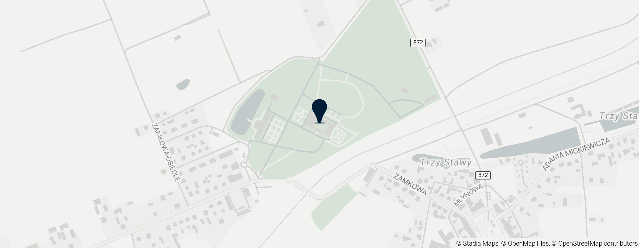 Map of Baranów Sandomierski Castle