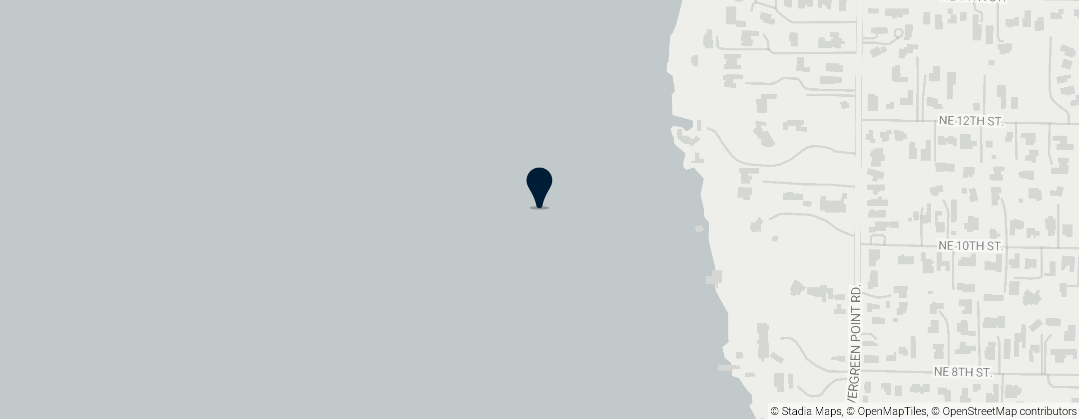 Map of Lake Washington