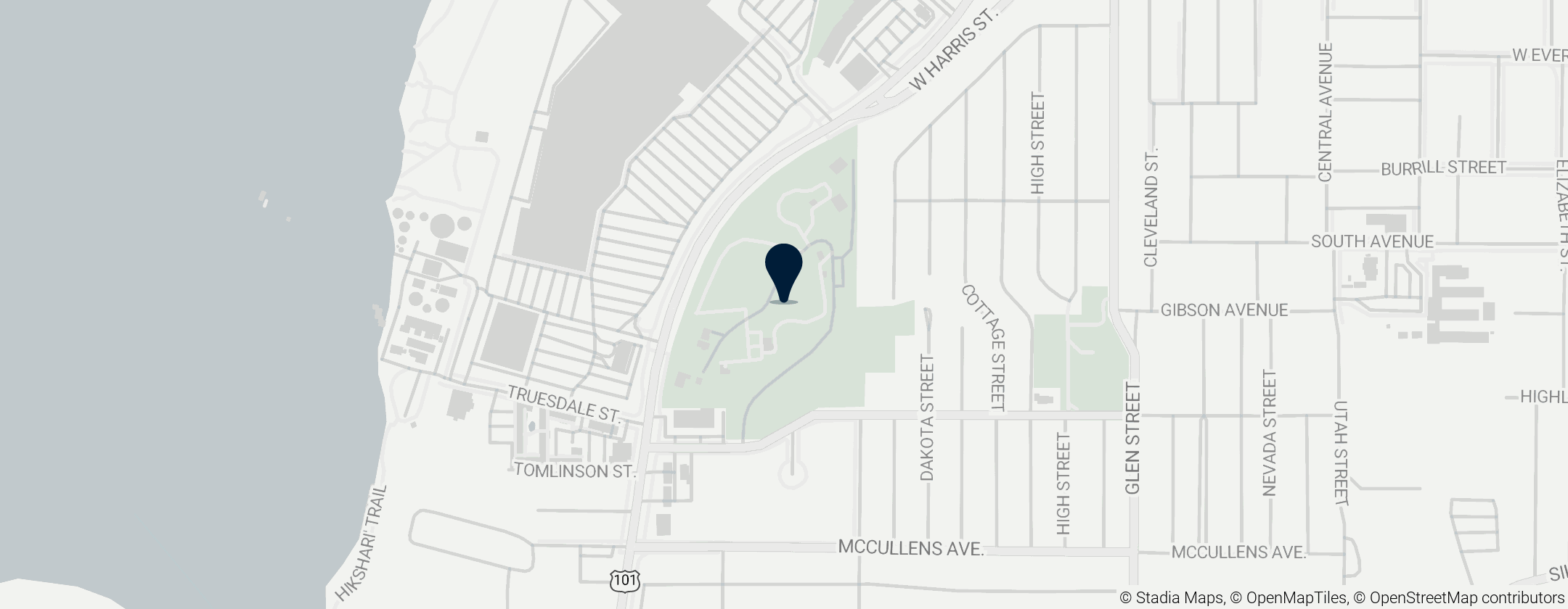 Map of Fort Humboldt State Historic Park